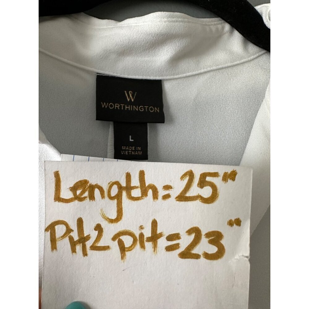 Worthington Women's Short Sleeve Flowy Top Fairycore Summer Top lightweight Y2K - Picture 9 of 9